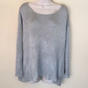 Diane VonFurstenberg Silver knit sweater